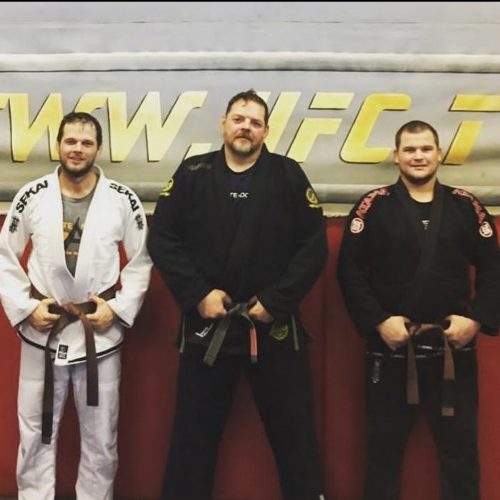 Brown Belt awarded by Professor Bruce Elliot. TQ Oregon.
