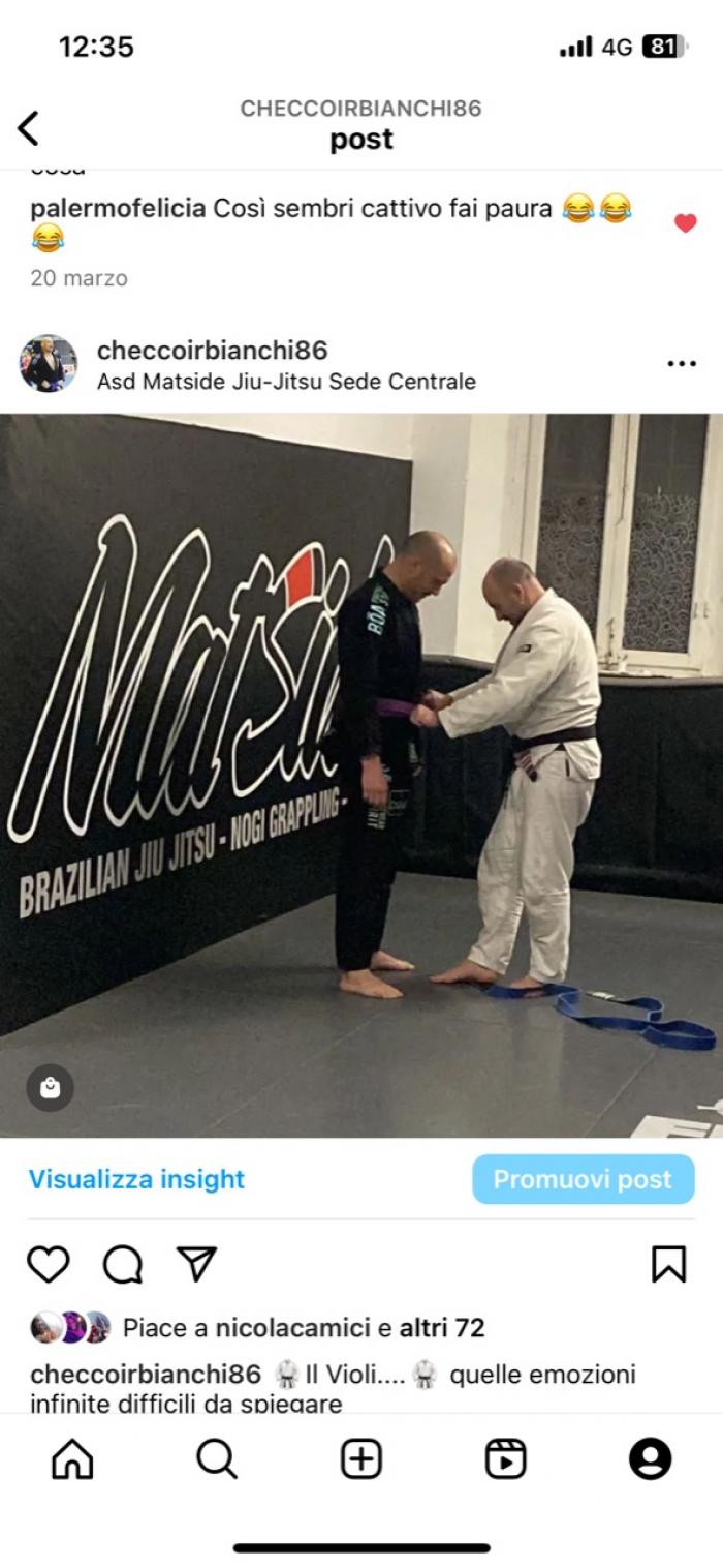 Purple belt · March 13, 2023 · Promoted by Bernardo Serrini