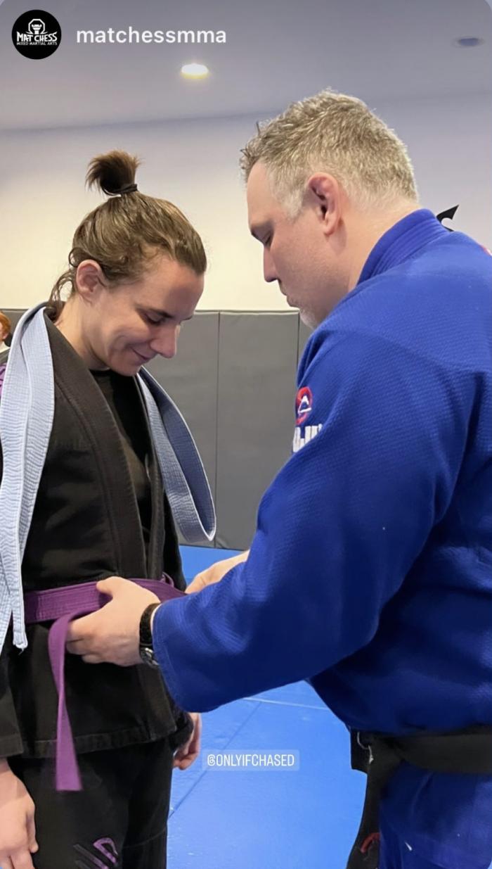 Purple belt · April 4, 2023 · Promoted by Andrew Perkins, Mat Chess MMA