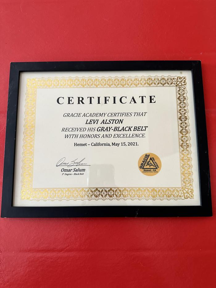 Gray belt · November 17, 2018 · Promoted by Omar Salum