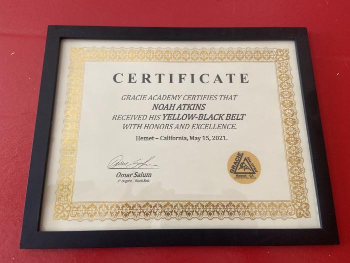 Yellow belt · May 15, 2021 · Promoted by Omar Salum