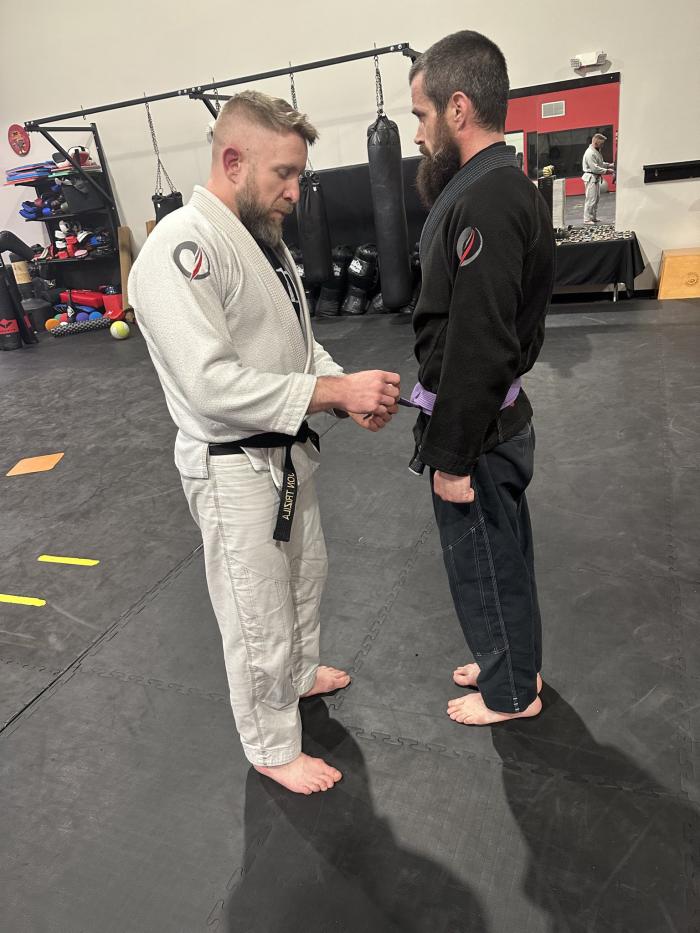 Purple belt · January 21, 2022 · Promoted by Jon Trizila