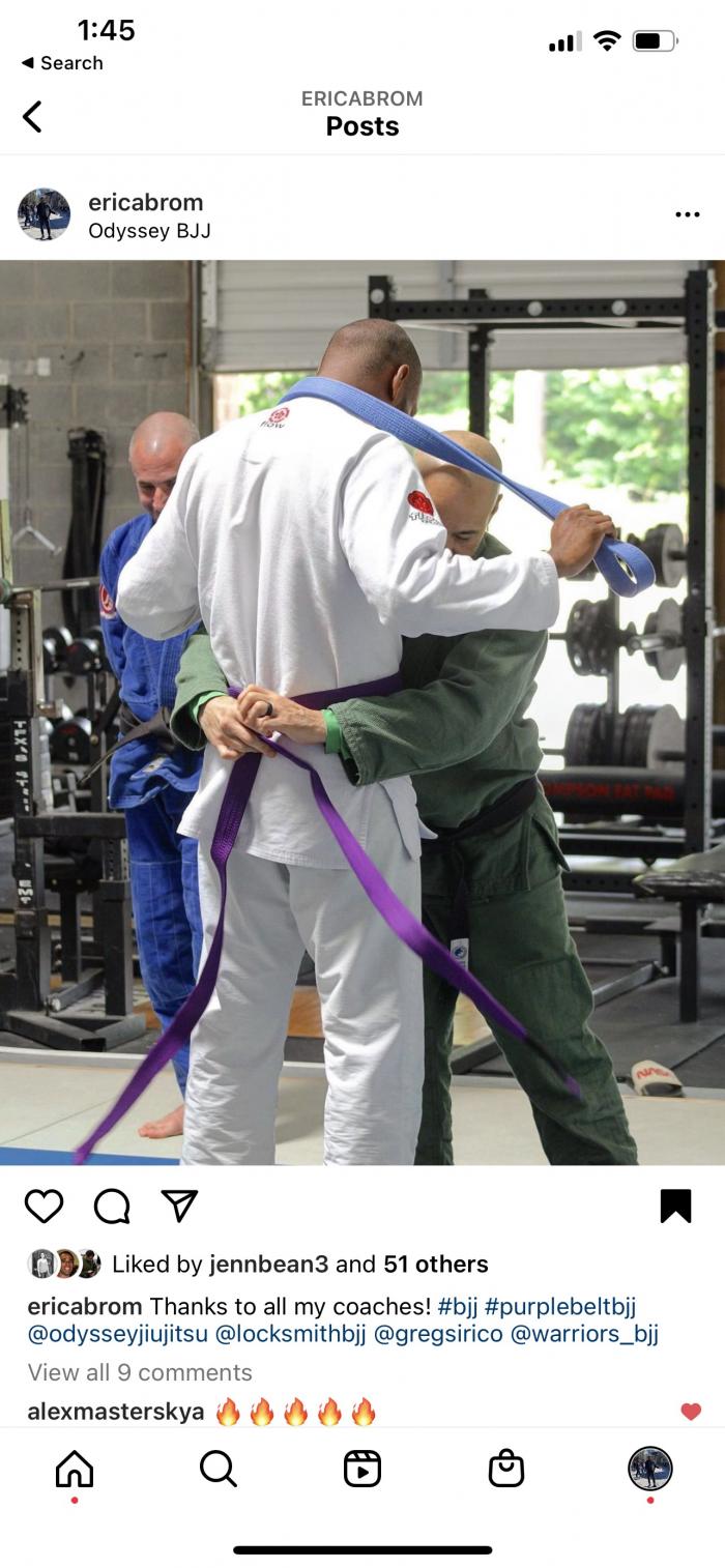 Purple belt · May 15, 2021 · Promoted by Leonard Lefebvre