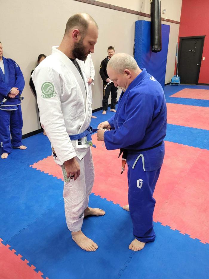 Blue belt · November 5, 2021 · Promoted by Keith Owen