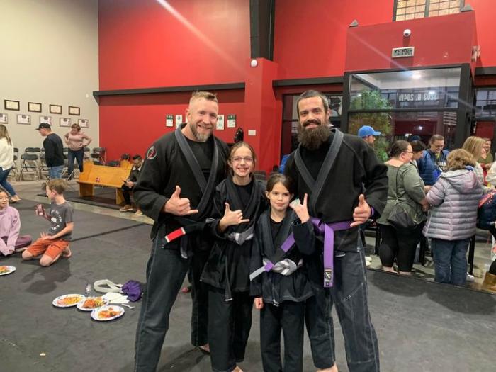 Daughters with Grey Belts and Day One as Purple