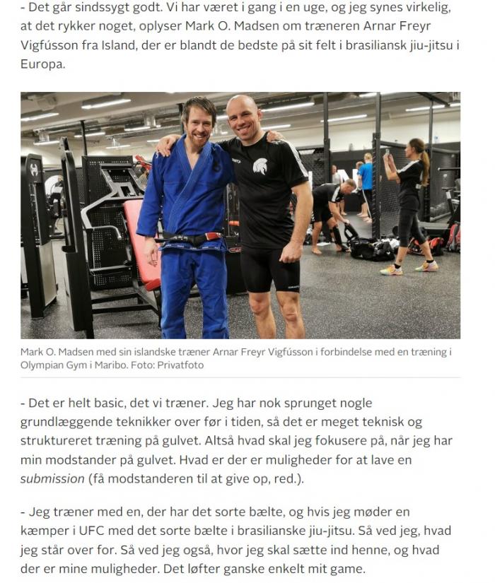 Some kind words by Olympic Silver medalist & UFC Lightweight Mark O Madsen