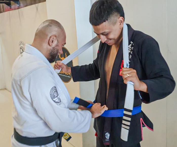 Blue belt · August 14, 2024 · Promoted by Max Metino