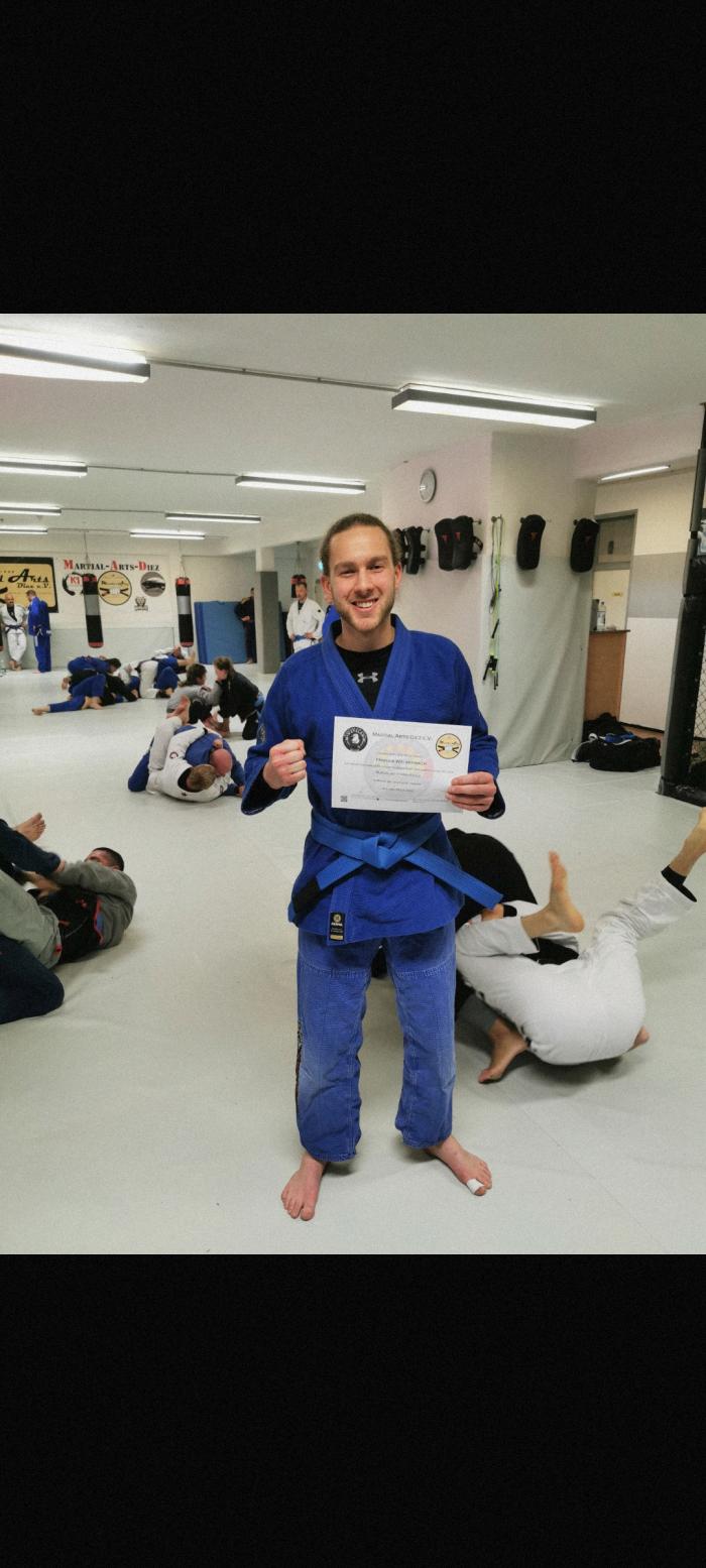 Blue belt · March 5, 2022 · Promoted by Mike Hartmann
