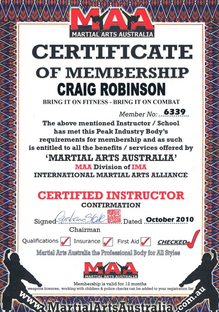 Black belt 1st degree · September 16, 2010 · Promoted by John Will