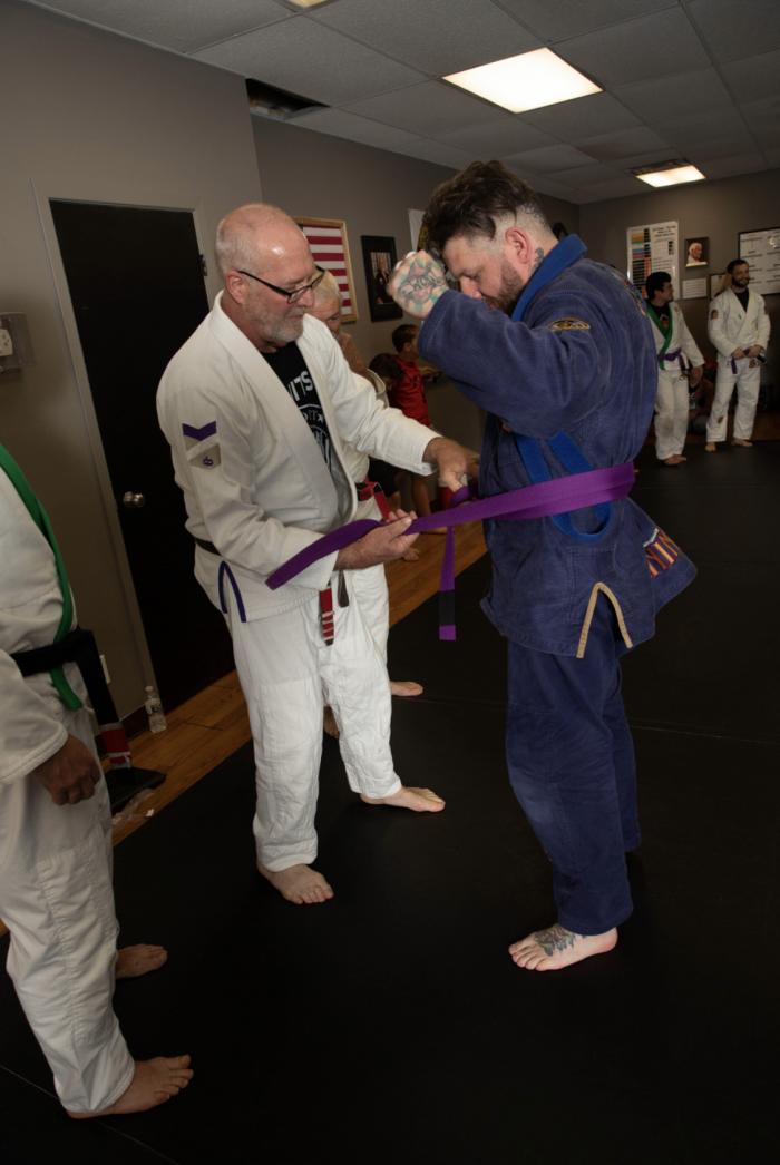 Purple belt · April 15, 2023 · Promoted by Scott Thompson