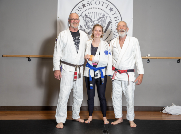 Fabio Santos seminar 2023- 2nd stripe on the blue belt in