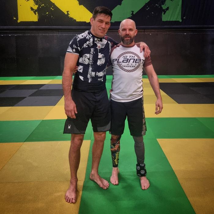 With Demian Maia