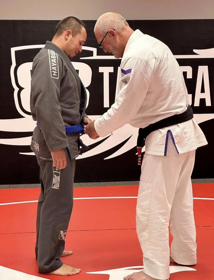 Blue belt · April 19, 2023 · Promoted by Scott Thompson