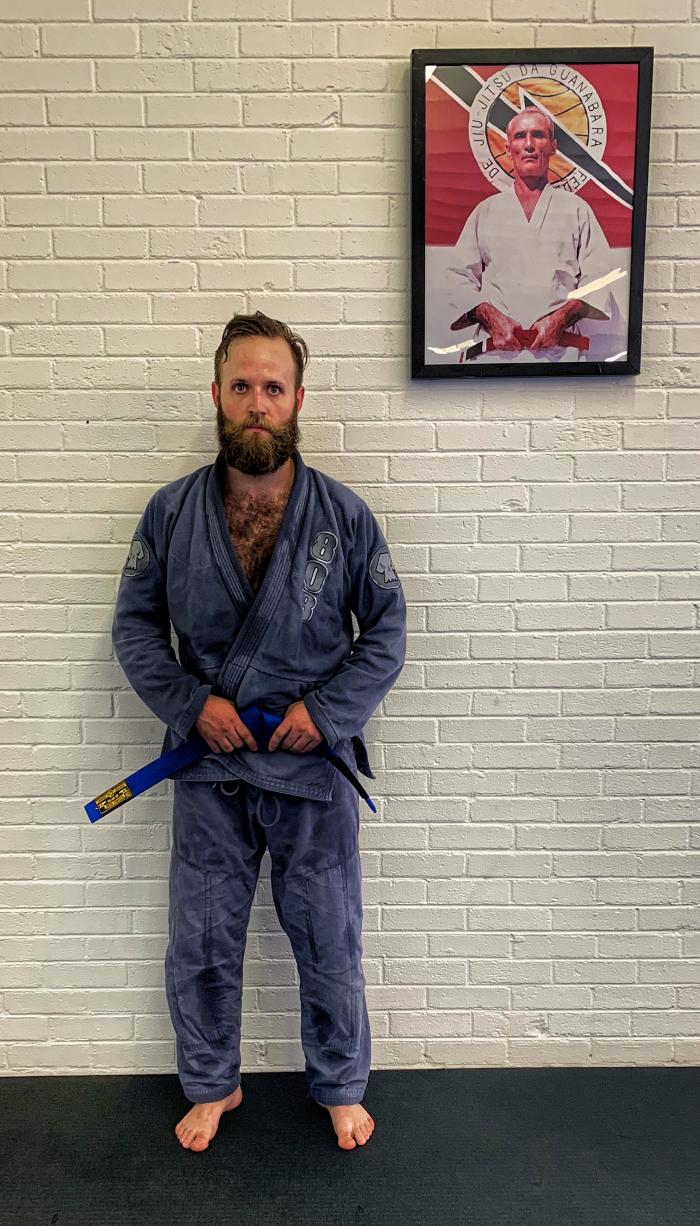 Blue belt · October 6, 2018 · Promoted by Clay Burwell
