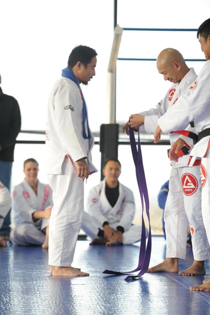 Purple belt · December 10, 2017 · Promoted by Professor Jeff Macatangay/ Professor David Veloria