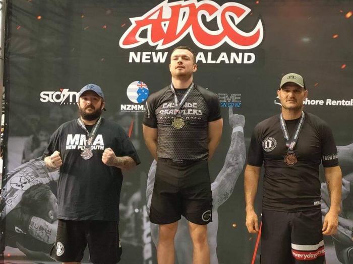 Silver in the men’s 120+kg intermediate division.