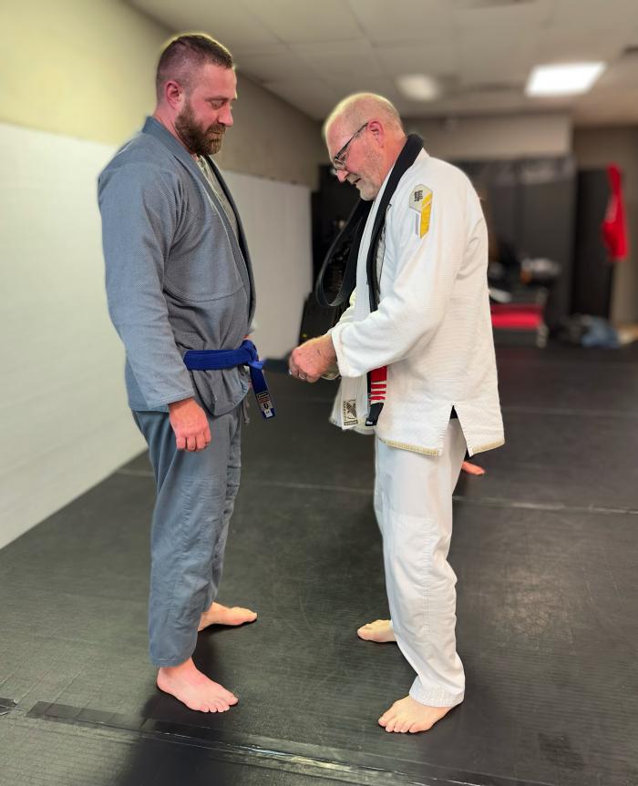 Blue belt · October 23, 2022 · Promoted by Scott Thompson