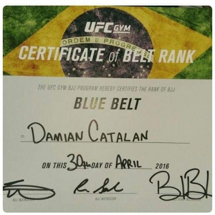 Blue belt · April 30, 2016 · Promoted by Rene Salazar