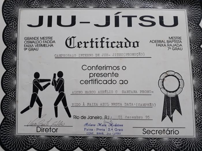 Blue belt · December 1, 1995 · Promoted by Mestre Vasco Bento Filho