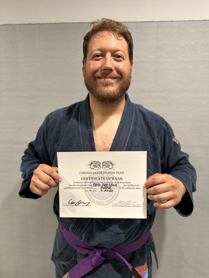 Purple belt · April 28, 2023 · Promoted by Derrick Breaux