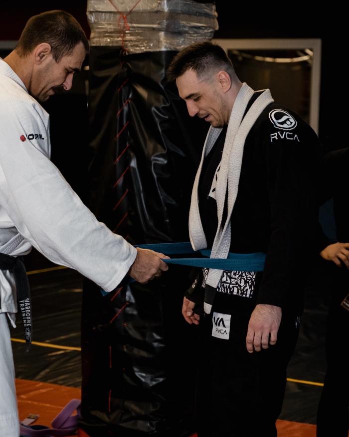 Blue belt · December 23, 2021 · Promoted by Godynsky Yuri Mikhailovich