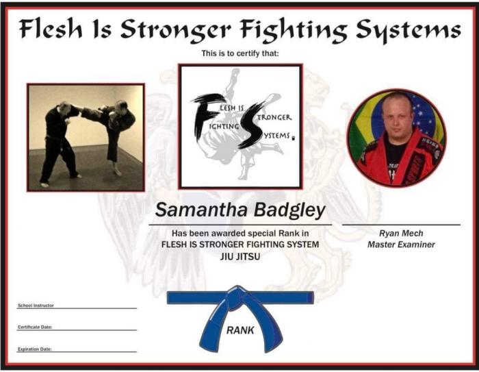 Blue belt · April 29, 2023 · Promoted by Ryan Mech