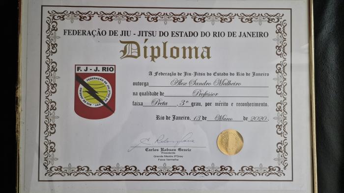Black belt 3rd degree · December 4, 2019 · Promoted by Cesar Guimarães