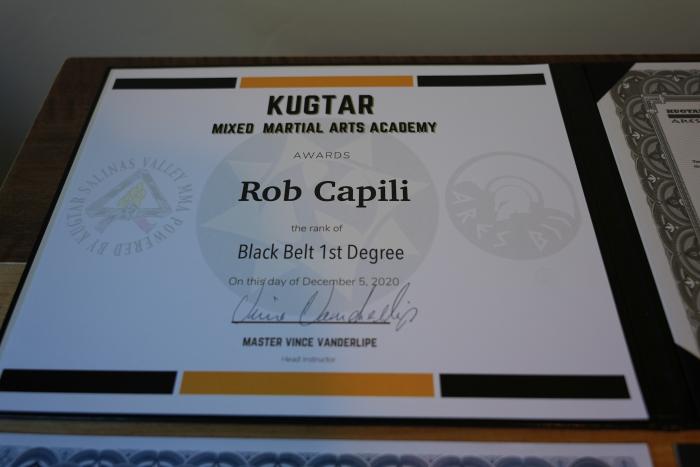 Black belt 1st degree · December 5, 2020 · Promoted by Vince Vanderlipe