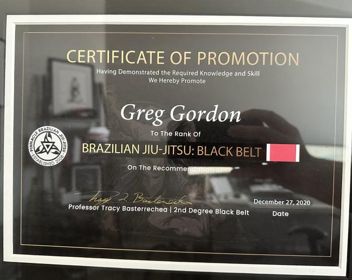 Black belt · December 27, 2020 · Promoted by Tracy Basterrechea
