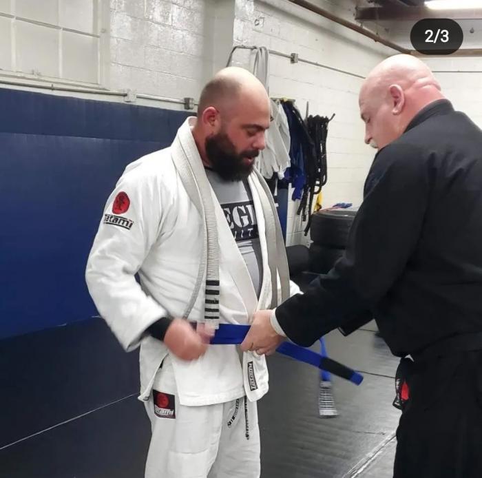 Blue belt · January 19, 2022 · Promoted by Derek Bohi