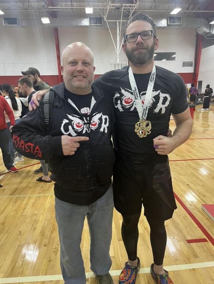 with my coach Ryan Mech and some sweet hardware