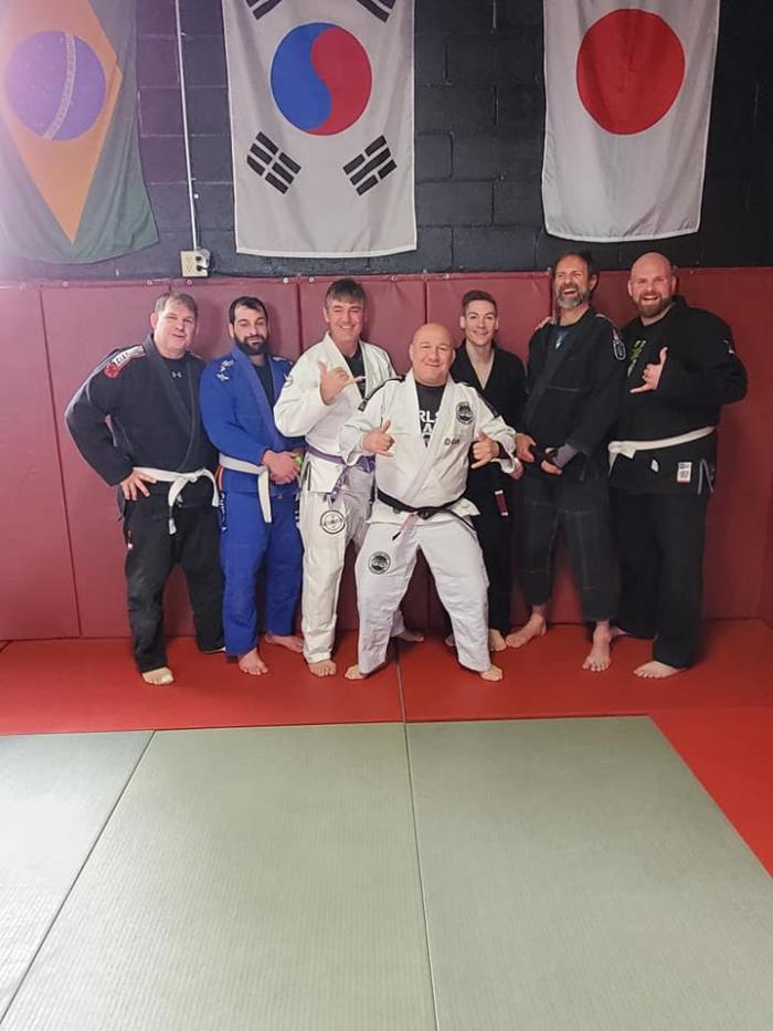 At a seminar with Carlson Jr and friends