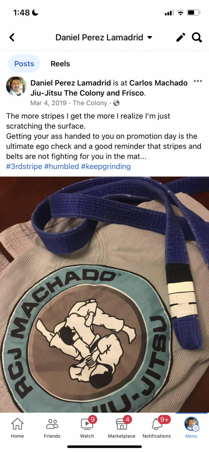 Blue belt · March 3, 2017 · Promoted by Michael Madeley