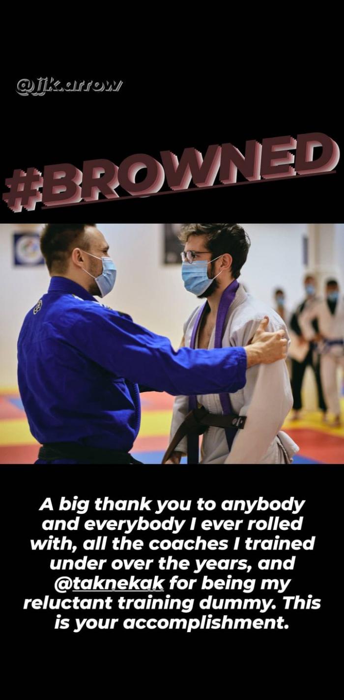 Brown belt · December 5, 2020 · Promoted by Krešimir Jurković