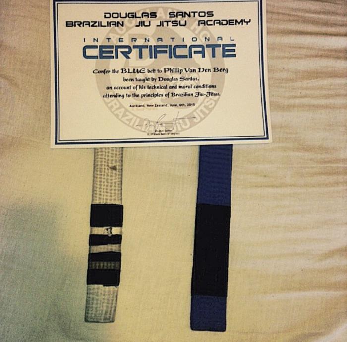 Blue belt · June 6, 2015 · Promoted by Noel Thompson