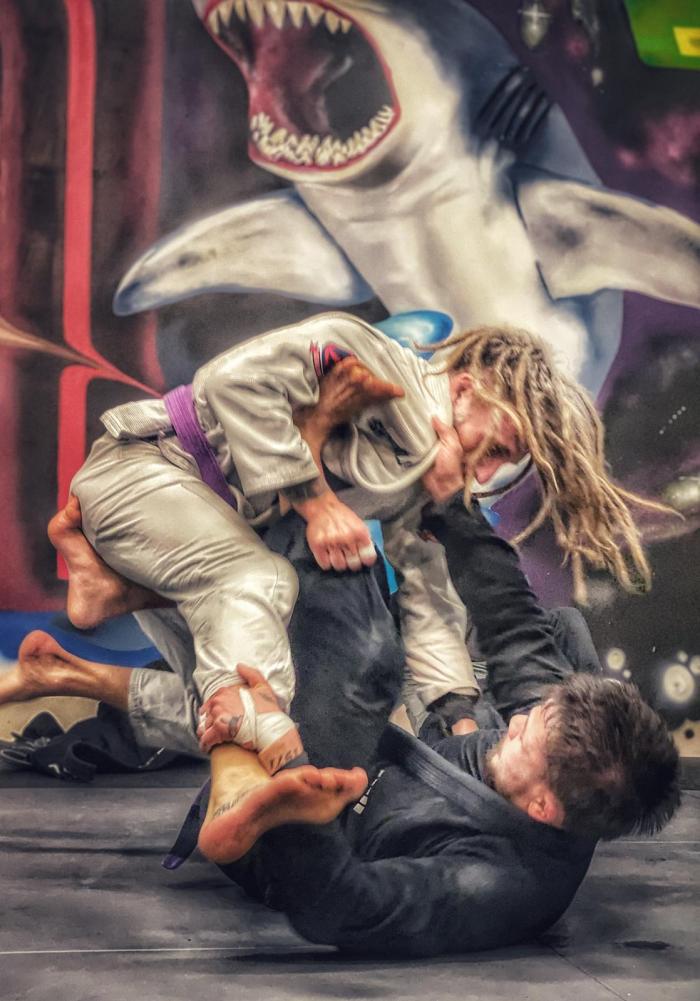 Competition sparring at Hiltivas BJJ Västerås