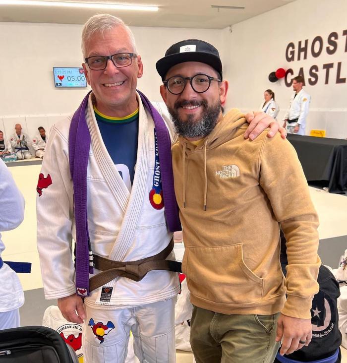 Me and Augusto Arnesen (Son-In-Law) at my promotion to Brown