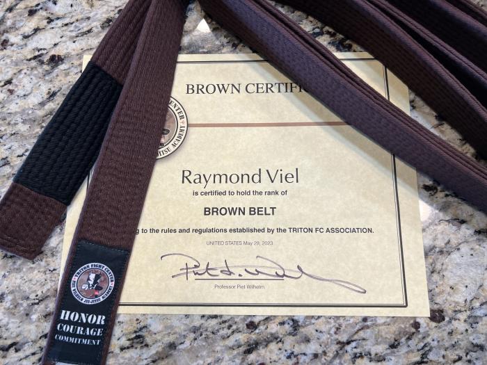 Brown belt · May 29, 2023 · Promoted by Piet Wilhelm