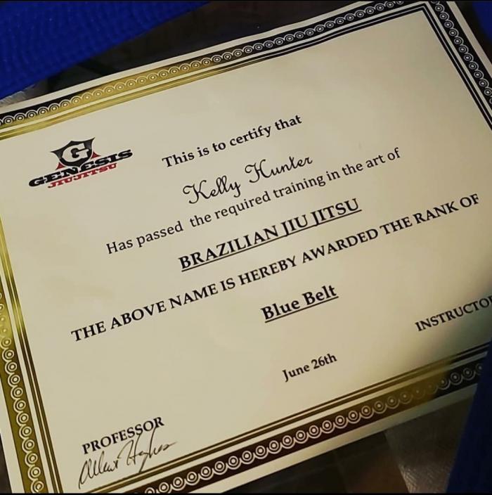 Blue belt · June 26, 2021 · Promoted by Albert Hughes