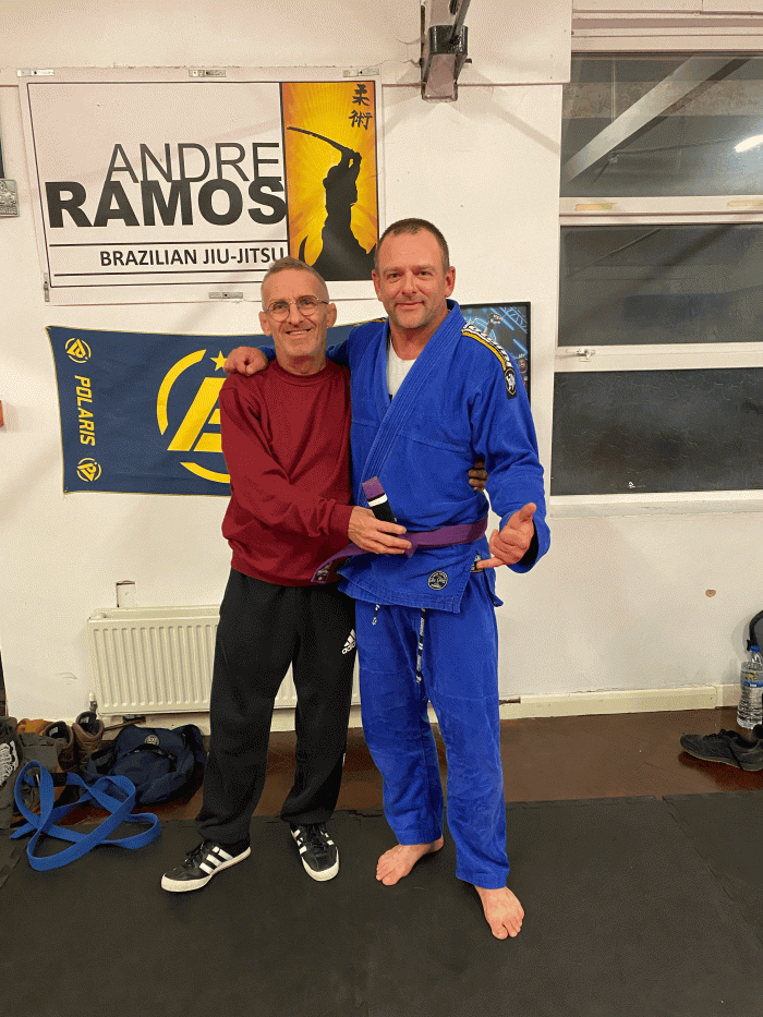 Purple belt · April 11, 2022 · Promoted by Mark Allis