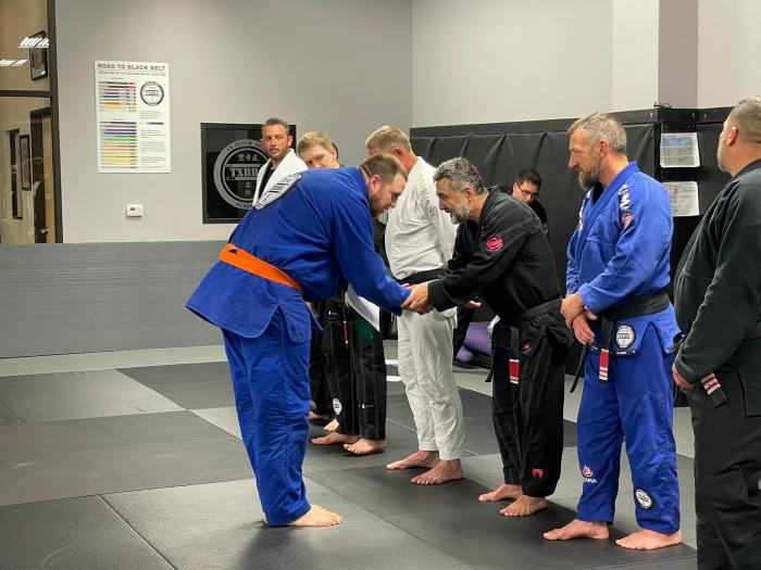 Orange belt · February 16, 2022 · Promoted by Nick Pahanish