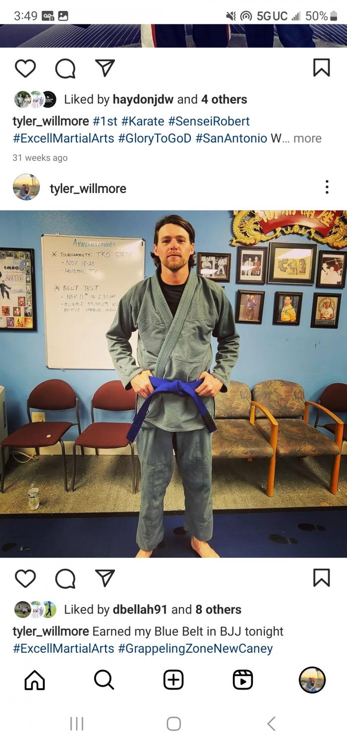 Blue belt · October 27, 2022 · Promoted by Roland Malone
