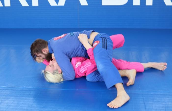 Side control bottom! I did manage to escape!