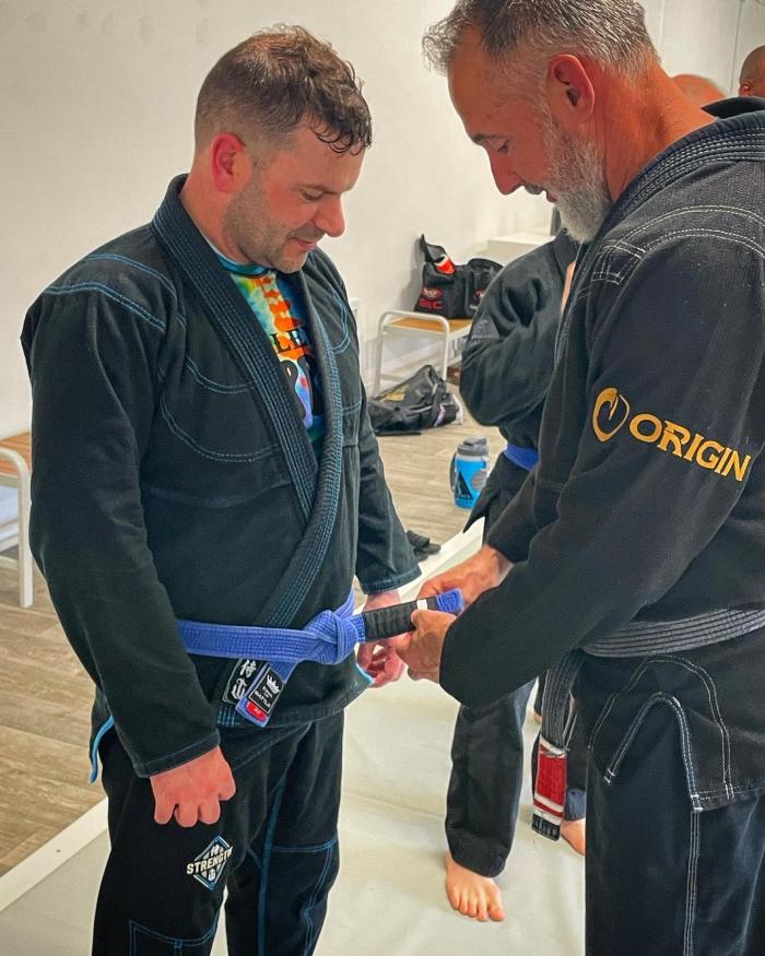 Coach John giving me a stripe 🤙