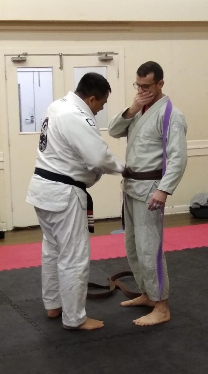 Brown belt · February 15, 2023 · Promoted by Rodolfo Patello