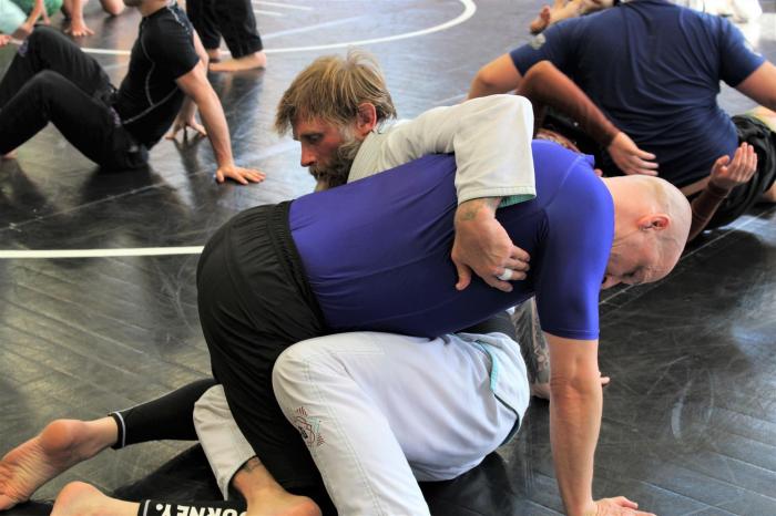 Drilling Octopus Half Guard with Will Dorman at BJJ Globetrotters USA Camp