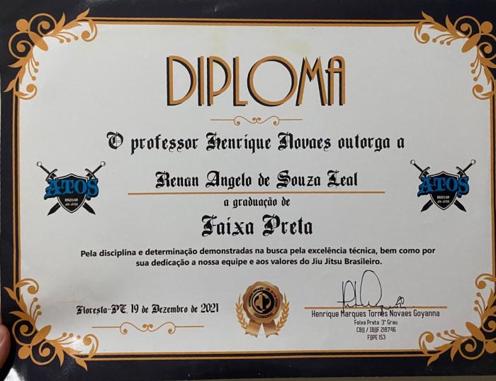 Black belt · December 19, 2021 · Promoted by Henrique Novaes