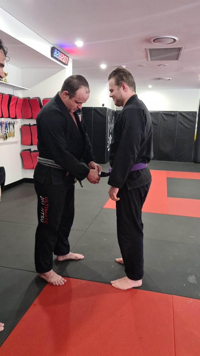 Purple belt · December 18, 2021 · Promoted by James Hampton