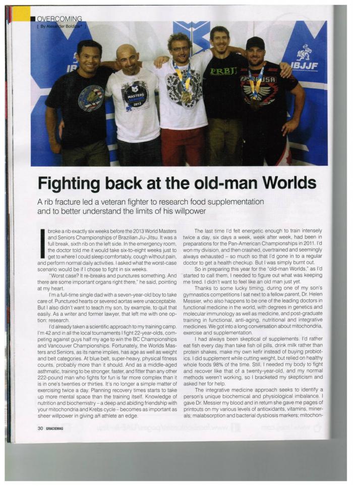 Article I published in Graciemag 2013 p1