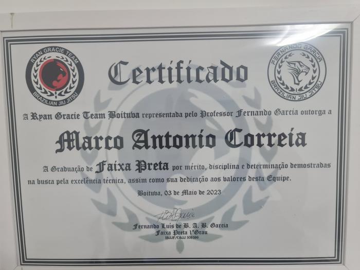 Black belt · May 3, 2023 · Promoted by Fernando Garcia